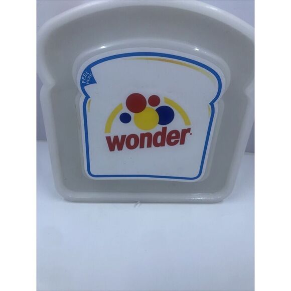 Wonder Bread Sandwich Keeper, Lunch Box, Snack, Plastic Container with Lid - Picture 2 of 14